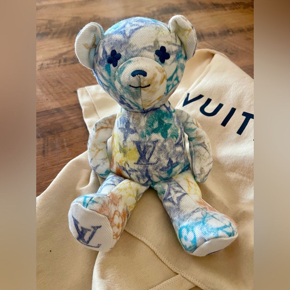 Louis Vuitton Monogram Watercolor DouDou Teddy Bear Plush